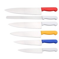 Brazilian Style Stainless Steel Kitchen Knife in Stock with White Handle