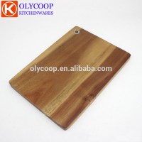 Grateful kitchen Grooved dark wood acacia cutting board