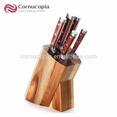 Premium 6 PCS Wood Handle Stainless Steel Kitchen Knife