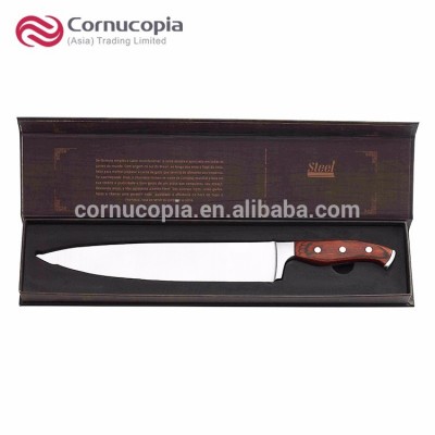 Gift Box Package Wood Handle Stainless Steel 10 Inch Kitchen Chef Knife